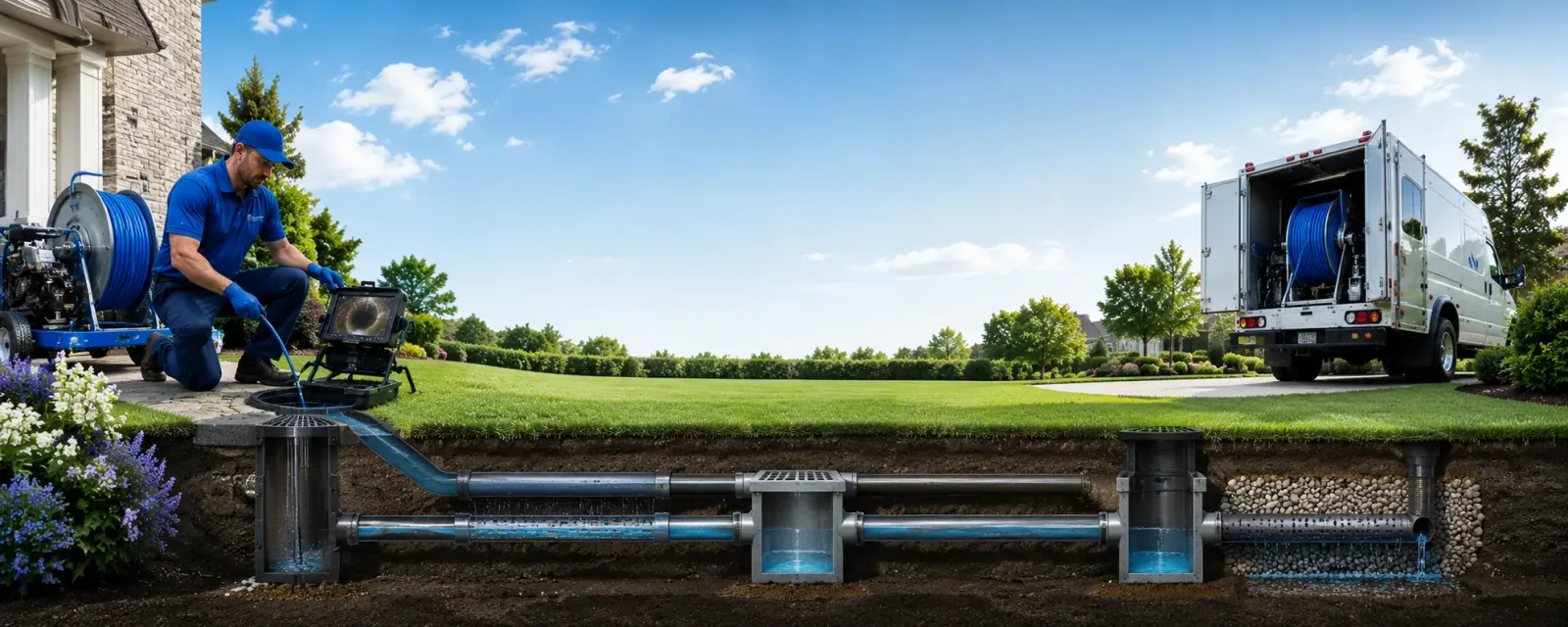 Outdoor drain cleaning information for Burt, NY